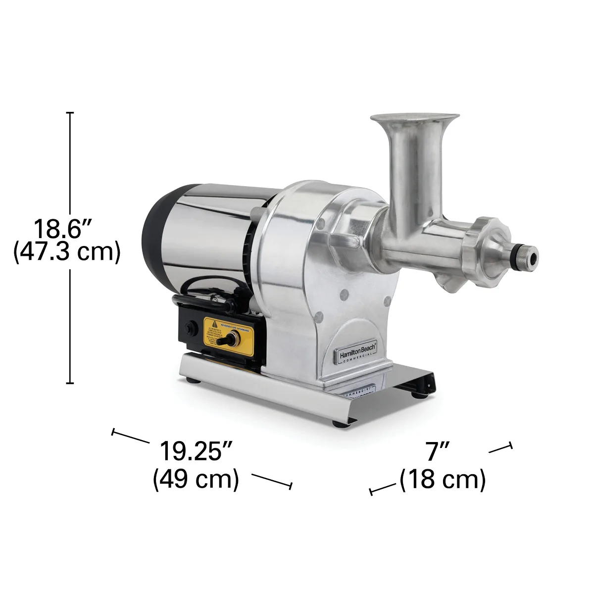 Hamilton Beach HWG800 Wheatgrass Juicer, Electric, 3/8 HP