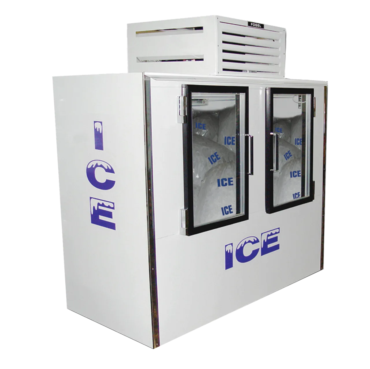 Howard-McCray ICB-2-GL 76" Indoor Ice Merchandiser w/ Glass Door, Auto Defrost, 60 cu. ft.