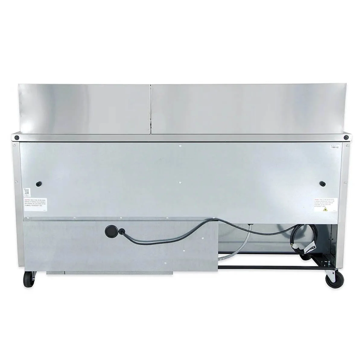 True TSSU-72-30M-B-ST-HC~SPEC3 72" Mega Top Sandwich/Salad Prep Table w/ 3 Doors, 30 Pans