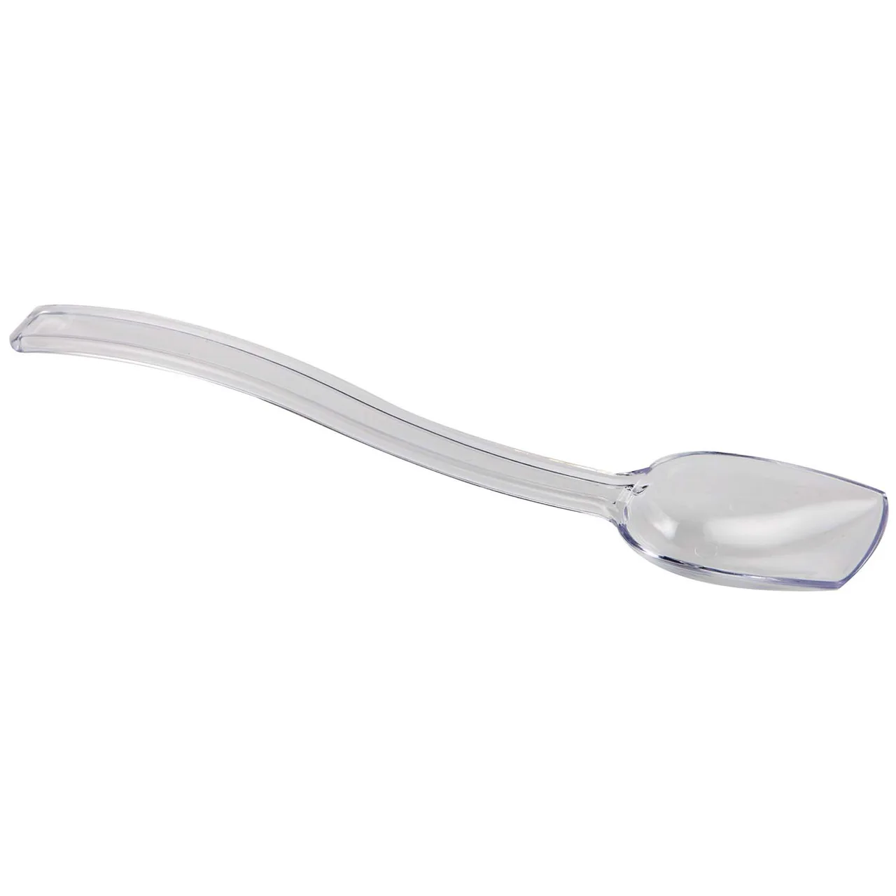 Omcan USA 80288 Buffet Serving Spoon, 9" Length, Clear Poly Plastic, NSF Design