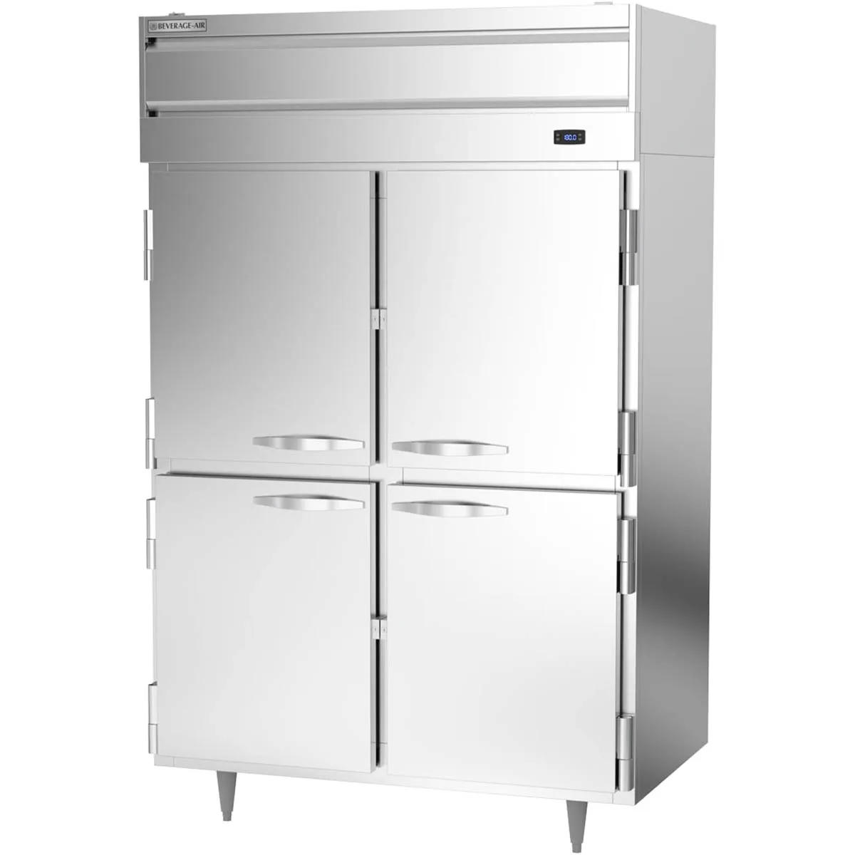 Beverage Air PH2-1HS 2-Section Reach-In Warming Cabinet, 43.3 cu ft, 4 Solid Doors, Stainless Steel