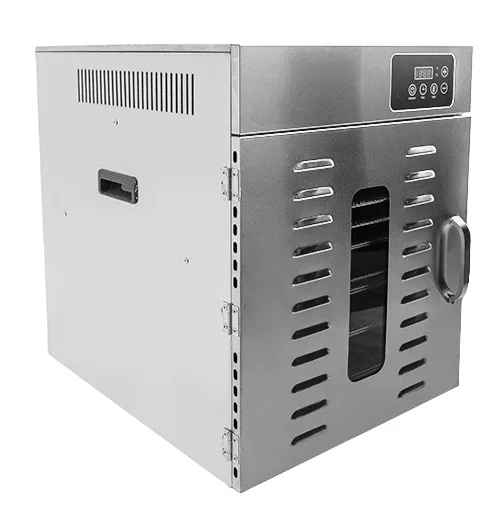 Omcan USA 47446 Stainless Steel Food Dehydrator, Digital Control, 12 Trays, 120V, 1Hp, 30-90°C Temperature Range