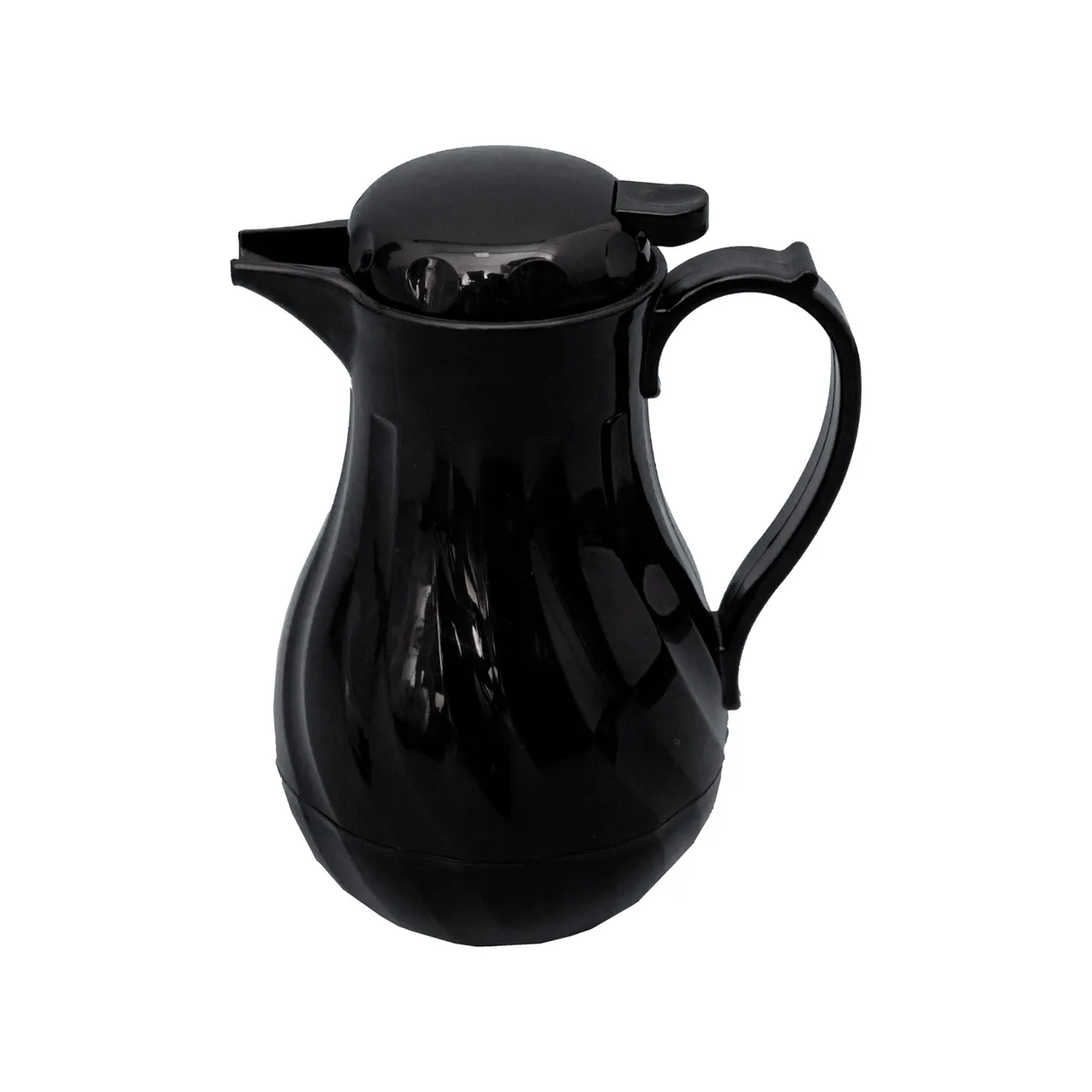 CAC China BVSR-20BK Beverage Server, 20 oz., Double-Wall Insulated, Swirl, Plastic, Black