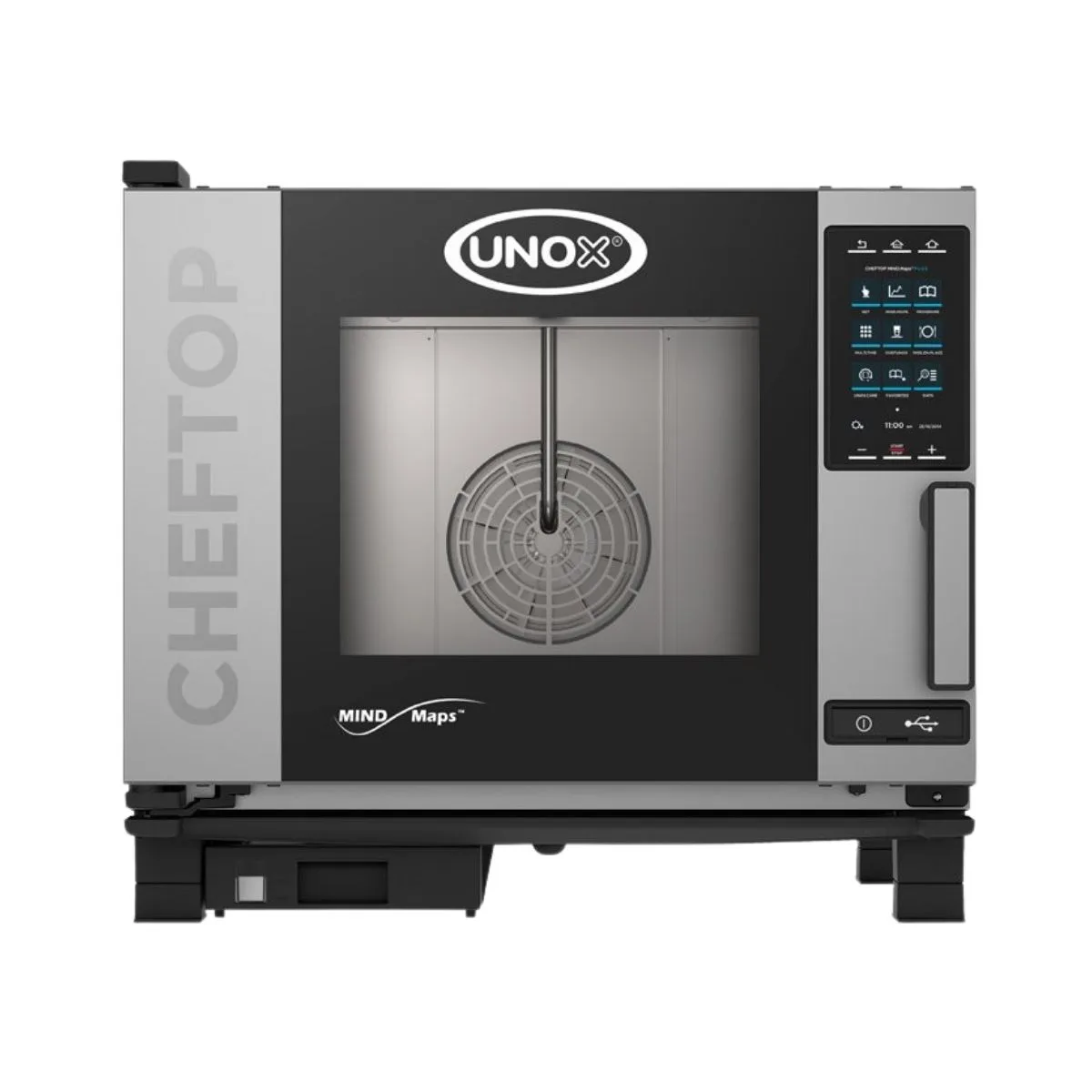 UNOX XAVC-0511-EPRM Half Size 5-Pan Electric Combi Oven w/ MIND.Maps Touchscreen, Steam Generator, 208/240V