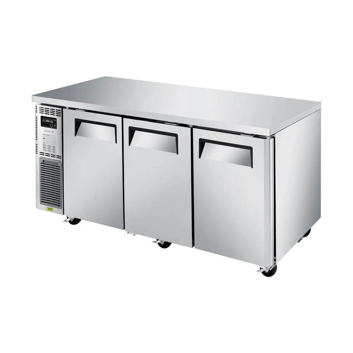 Turbo Air JUR-72S-N6 70" 3-Section Undercounter Refrigerator w/ 3 Doors, 15.1 cu. ft.