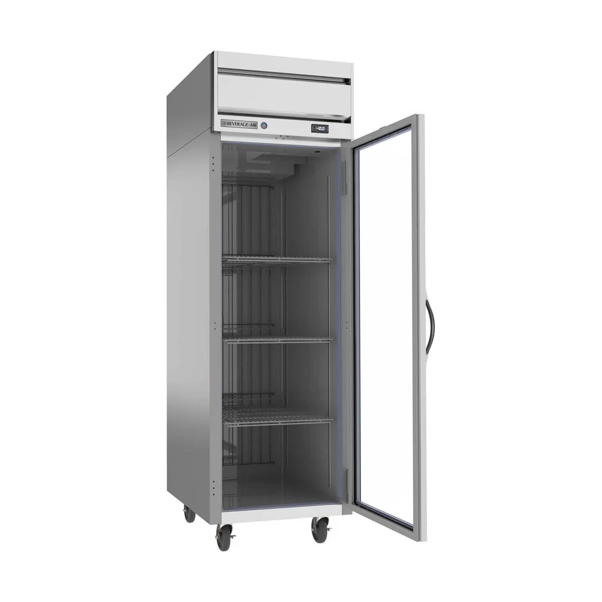 Beverage Air HF1HC-1G 26" 1-Glass Door Reach-In Freezer, Top Mounted, 21.06 cu. ft.