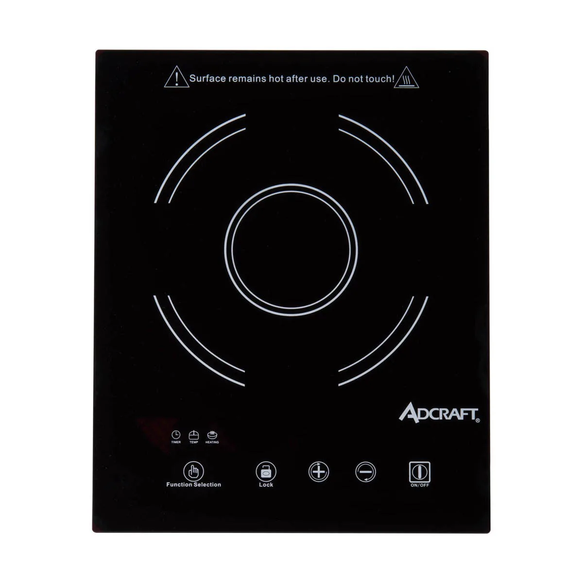 Adcraft IND-D120V Single-Burner Drop-In Induction Cooker w/ Ceramic Glass Surface