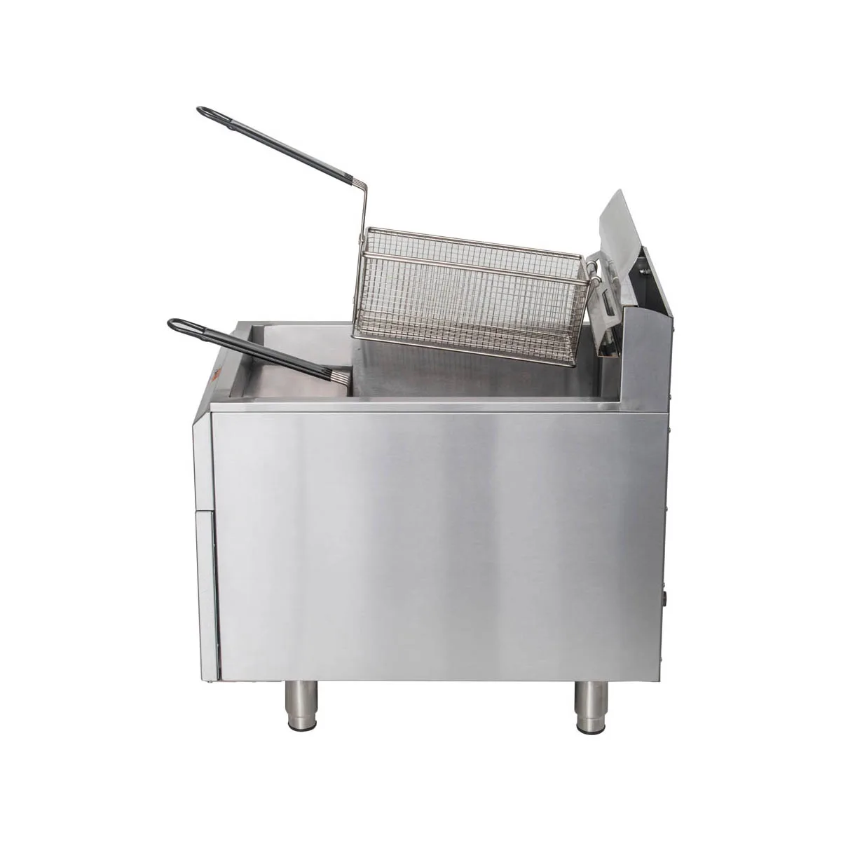Globe GF30G Full Pot Countertop Gas Fryer w/ 30 lbs Capacity, 2 Baskets, Natural Gas, 53,000 BTU