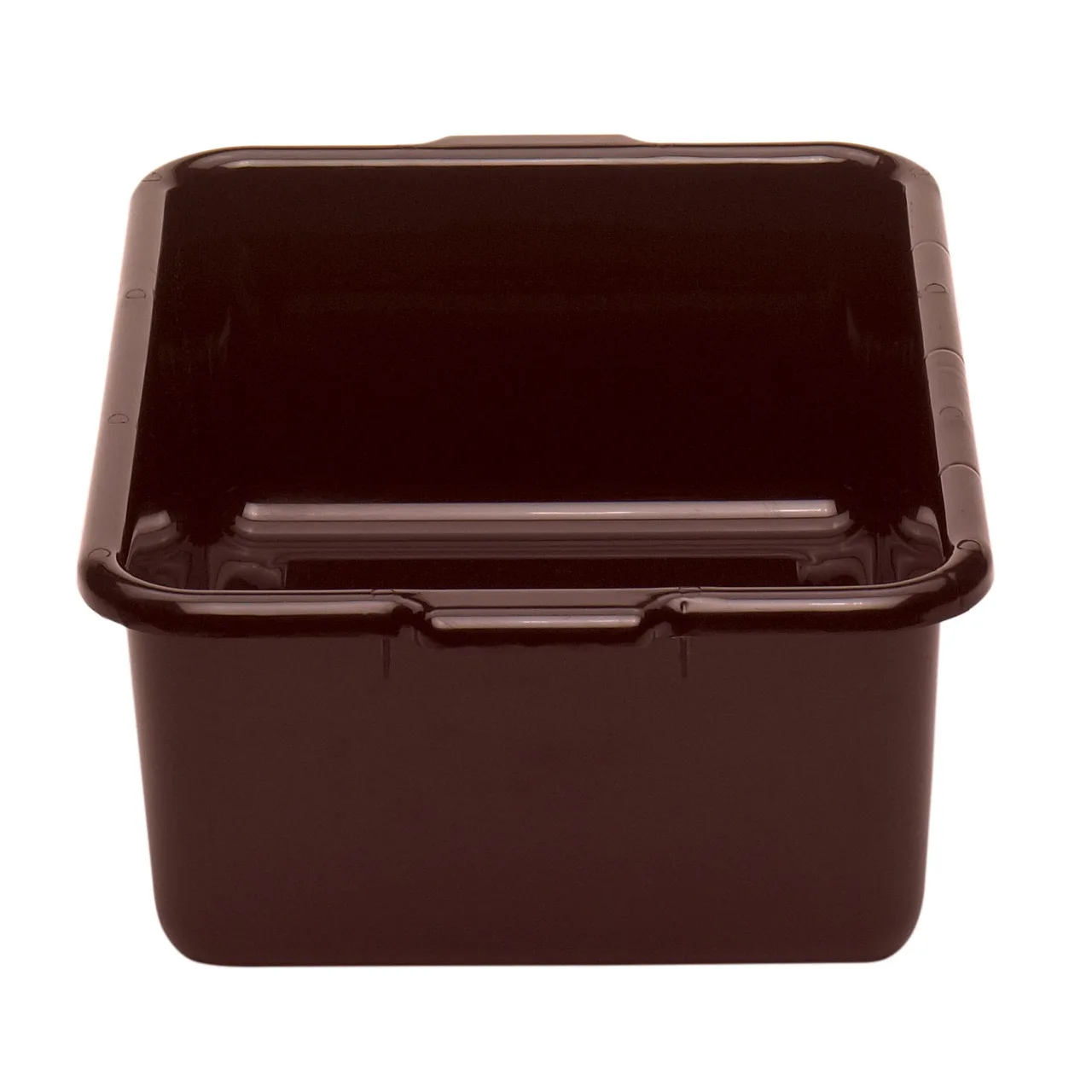 Cambro 21157CBR131 Cambox® Bus Box, 15-3/16"L x 20-3/16"W x 6-15/16"D, Dark Brown, Hi-Impact Plastic, 1-Compartment