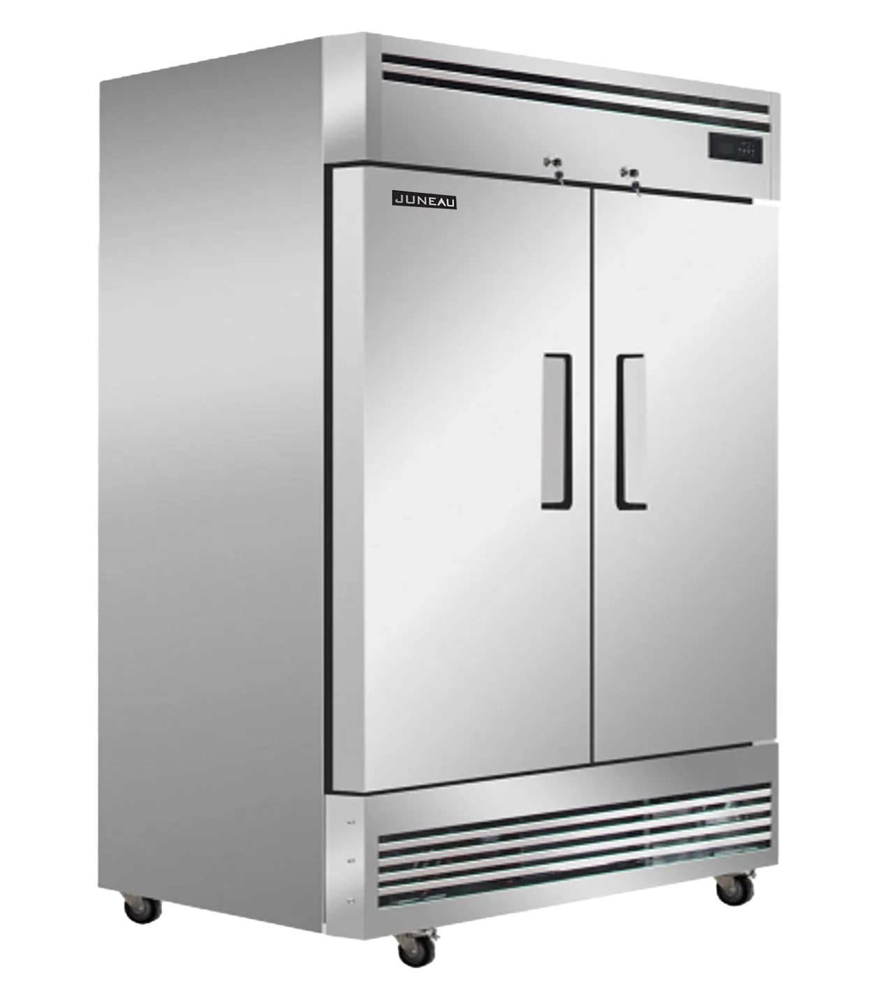 Omcan USA 58002 54" 2-Solid Door Reach-In Refrigerator, 39.4 cu. ft., Bottom Mounted