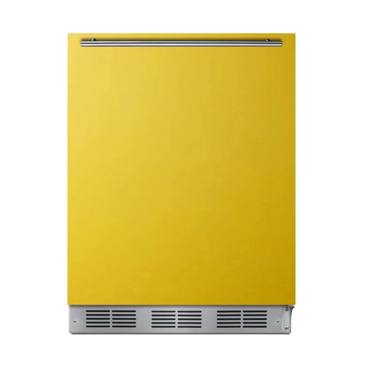 Summit BRF611WHY 23" Undercounter Freezer in White, w/ Saffron Gold Door, 5.1 cu. ft.