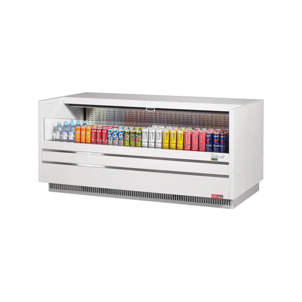 Turbo Air TOM-72UC-W(B)-N 72" Drop In Open Refrigerated Deli Display Case