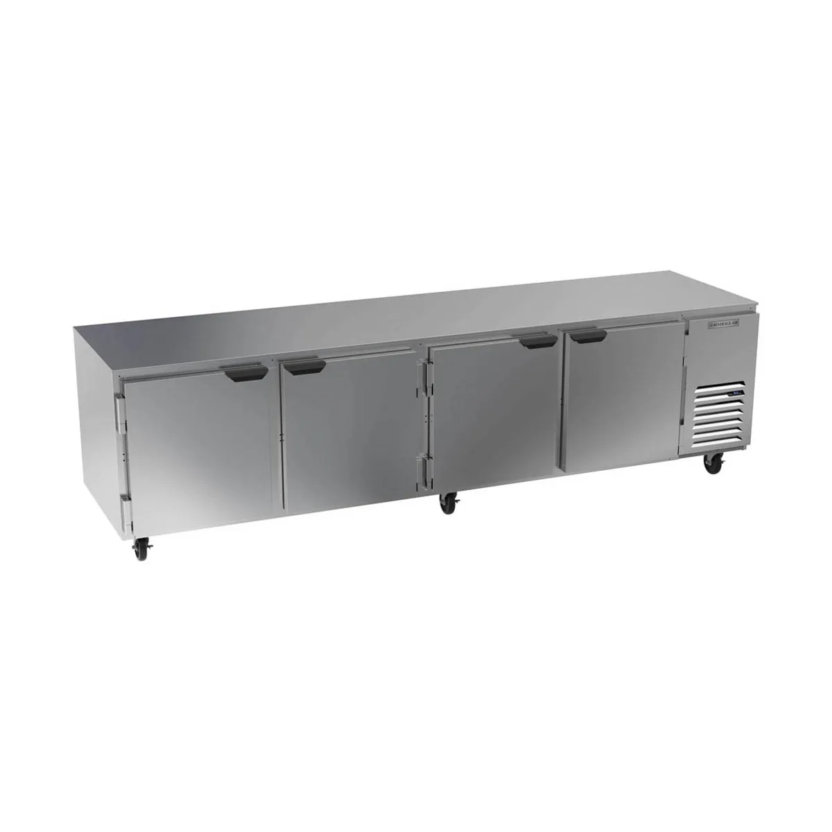 Beverage Air UCR119AHC 119" Four Section Undercounter Refrigerator w/ 4 Doors, 40 cu. ft.