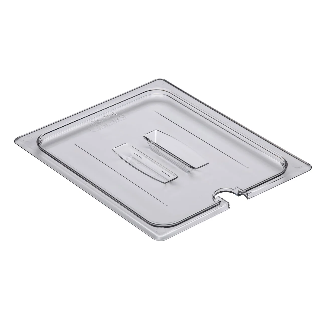 Cambro 20CWCHN135 Food Pan Cover – 1/2‑Size PC Lid With Handle & Spoon Notch, NSF, Made