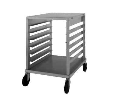 NU-VU SB-1 7 Pan End Load Aluminum Half Size Bun / Sheet Pan Rack, Unassembled