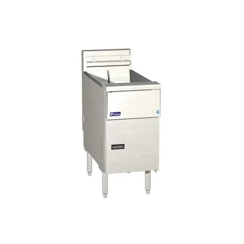 Pitco SE14X 15" Floor Model Electric Full Pot Fryer w/ 50-Lb. Capacity, 2 Twin or 1 Full Baskets