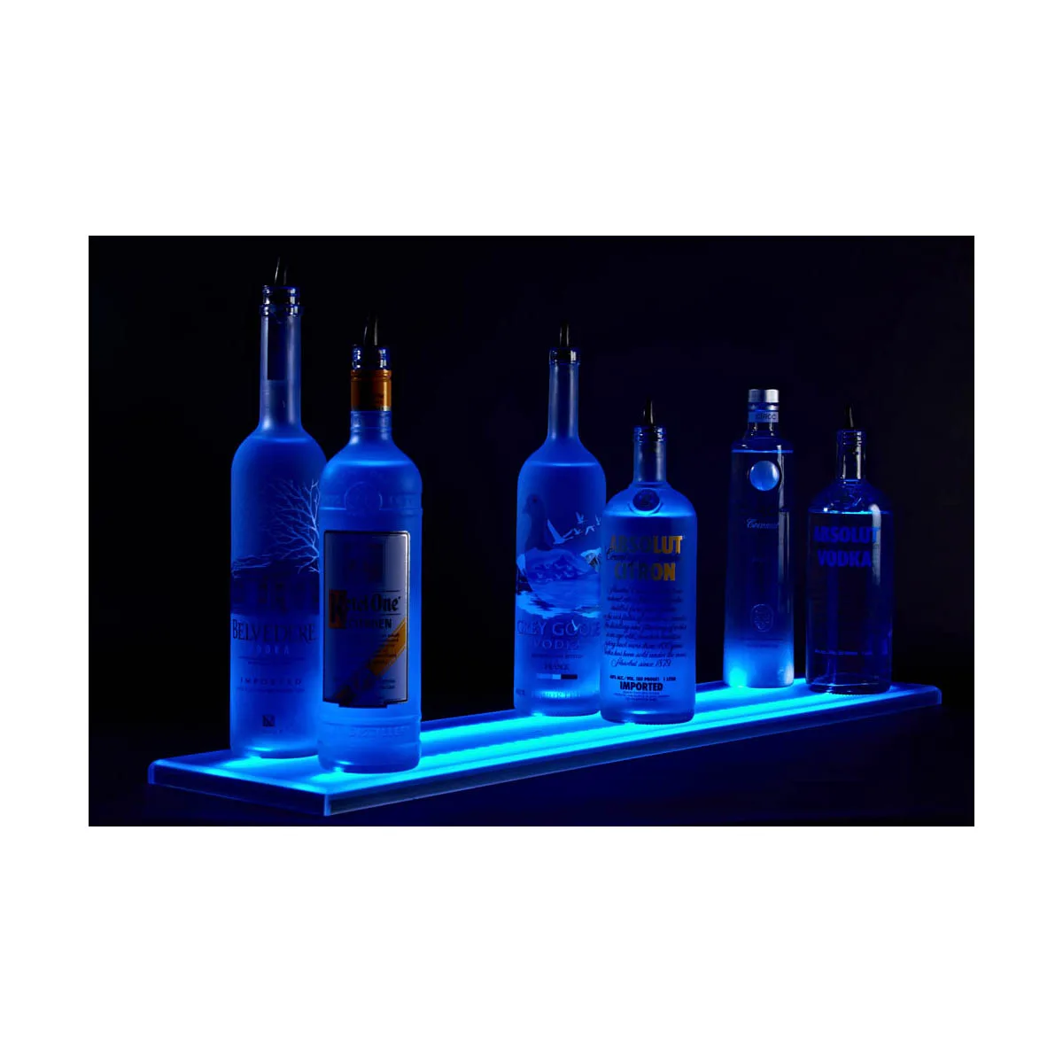 Beverage-Air LS2-24L-DW 24" Liquor Shelf with Built-In LED Lighting - 9" Deep