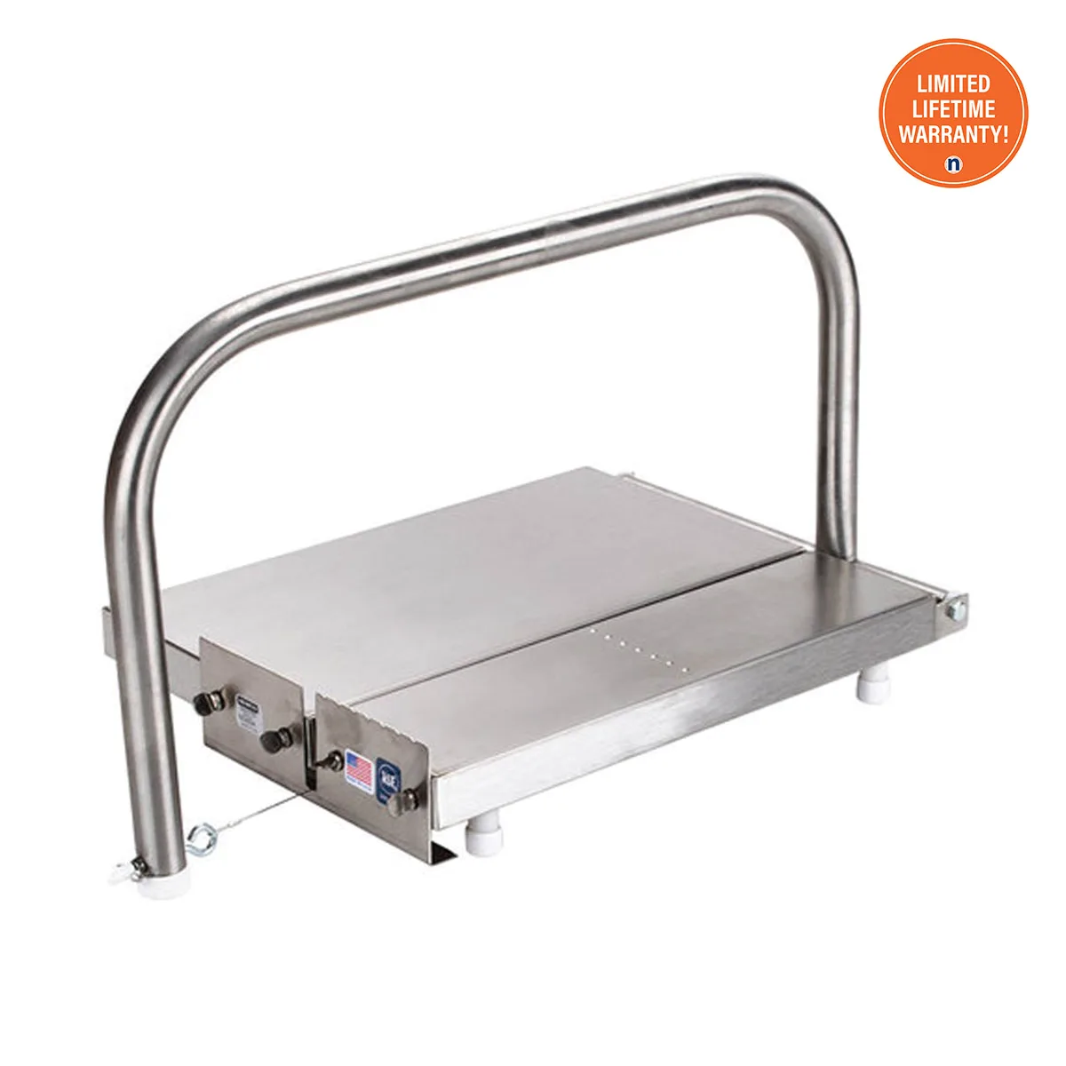Nemco 55350A Cheese Blocker, 6" Table‑Top Wire Cutter With Steel Handle, 1/2" Slices, NSF