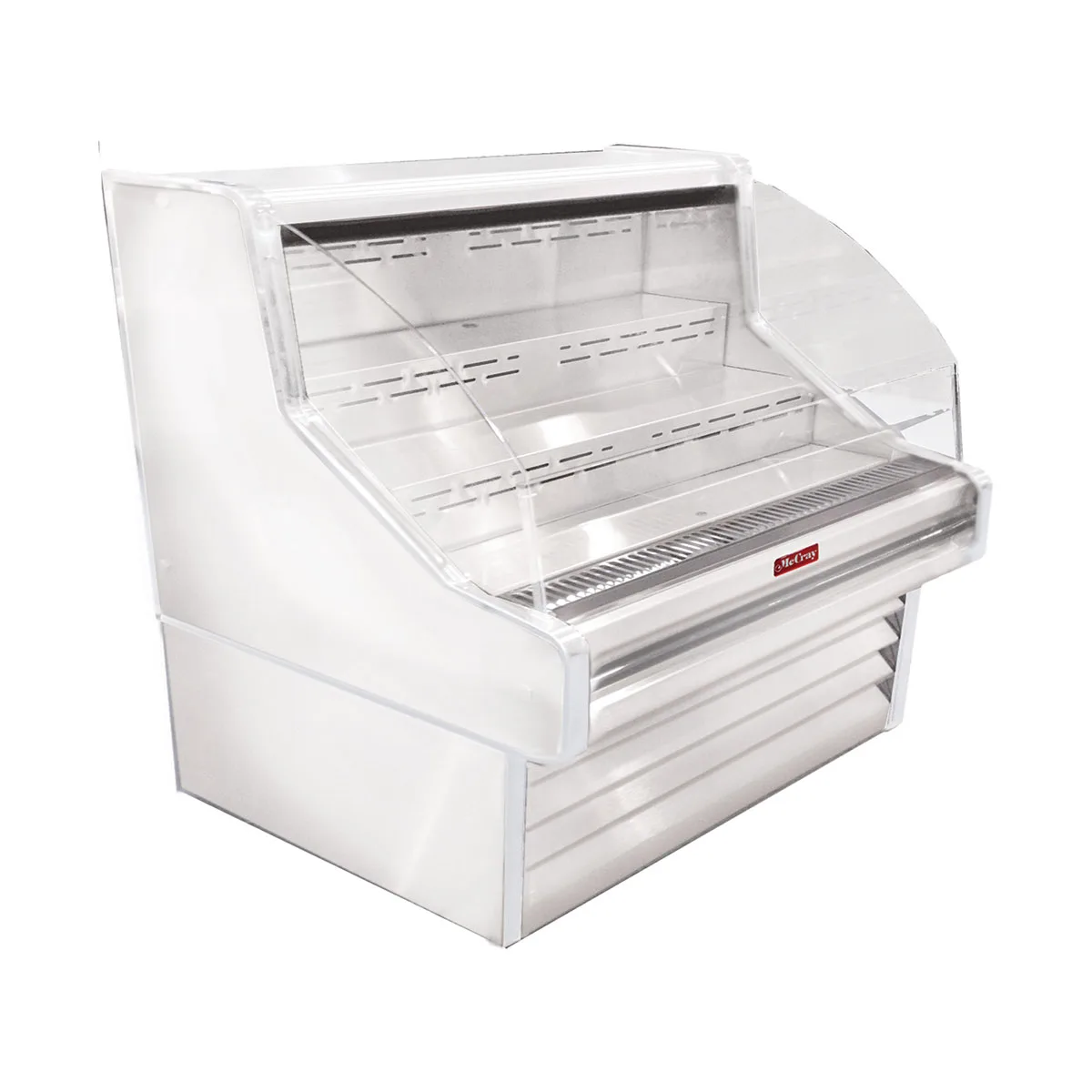Howard-McCray SC-OS35E-4C-LED 51" Horizontal Impluse Open Merchandiser in White, Self-Contained