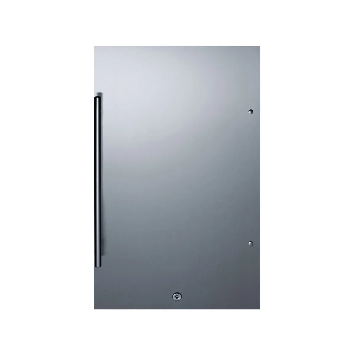 Summit SPR196OS 19" Built-in Outdoor Stainless Steel Door Refrigerator in Black, 3.13 cu. ft.