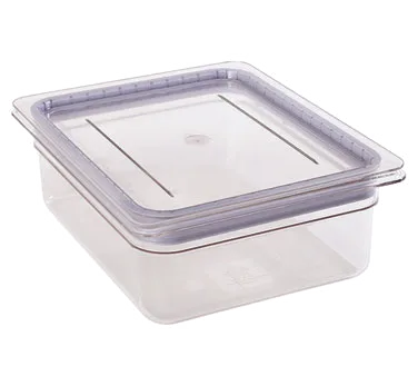 Cambro 10CWGL135 GripLid Clear PC GN 1/1 Food Pan Cover 12-3/4" x 20-7/8", Corner Lift
