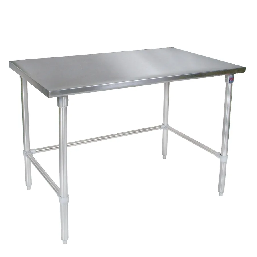 John Boos ST6-3036SBK-X 36" Open Base Work Table, Flat Top (Available in Effingham and Nevada)