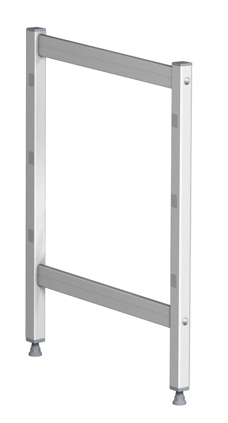 Fermod 6428191-R2 Fermostock Shelving Upright, 24H x 14D, Adjustable Feet, 20 Micron Anodized Aluminum, NSF