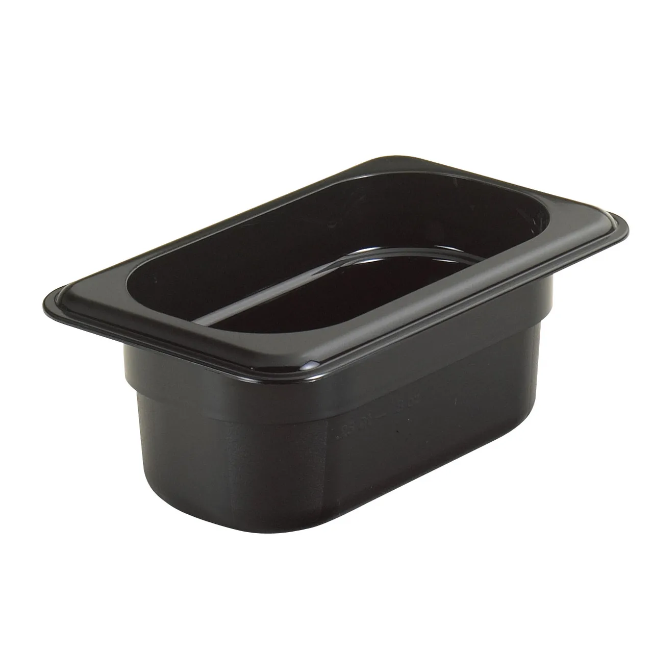 Cambro 92HP110 H‑Pan Hot Food Pan, 1/9 Size, 2‑1/2" Deep, Black Plastic, -40°F To 375°F, NSF