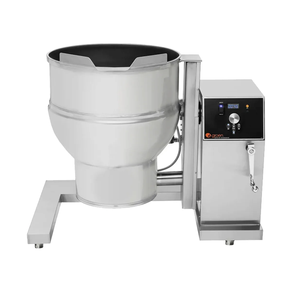 Groen DEE/4T-60A INA/2 60 Gallon Floor Tilting 2/3 Steam Jacketed Electric Kettle Mixer