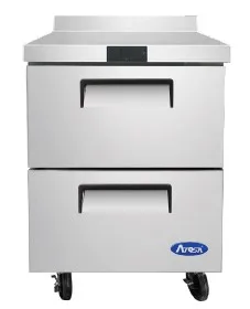 Atosa USA MGF8428GR 27" One Section WorkTop Freezer, 2 Drawers, 7.15 cu. ft.