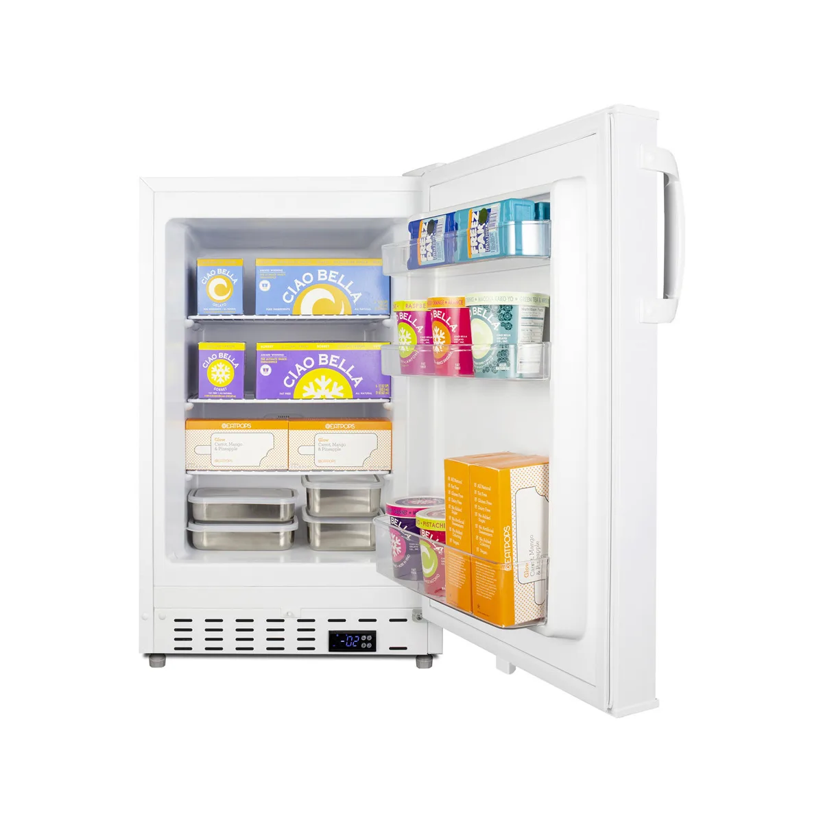 Summit ALFZ36 20" Built-in or Freestanding Undercounter Freezer in White, 2.68 cu. ft.