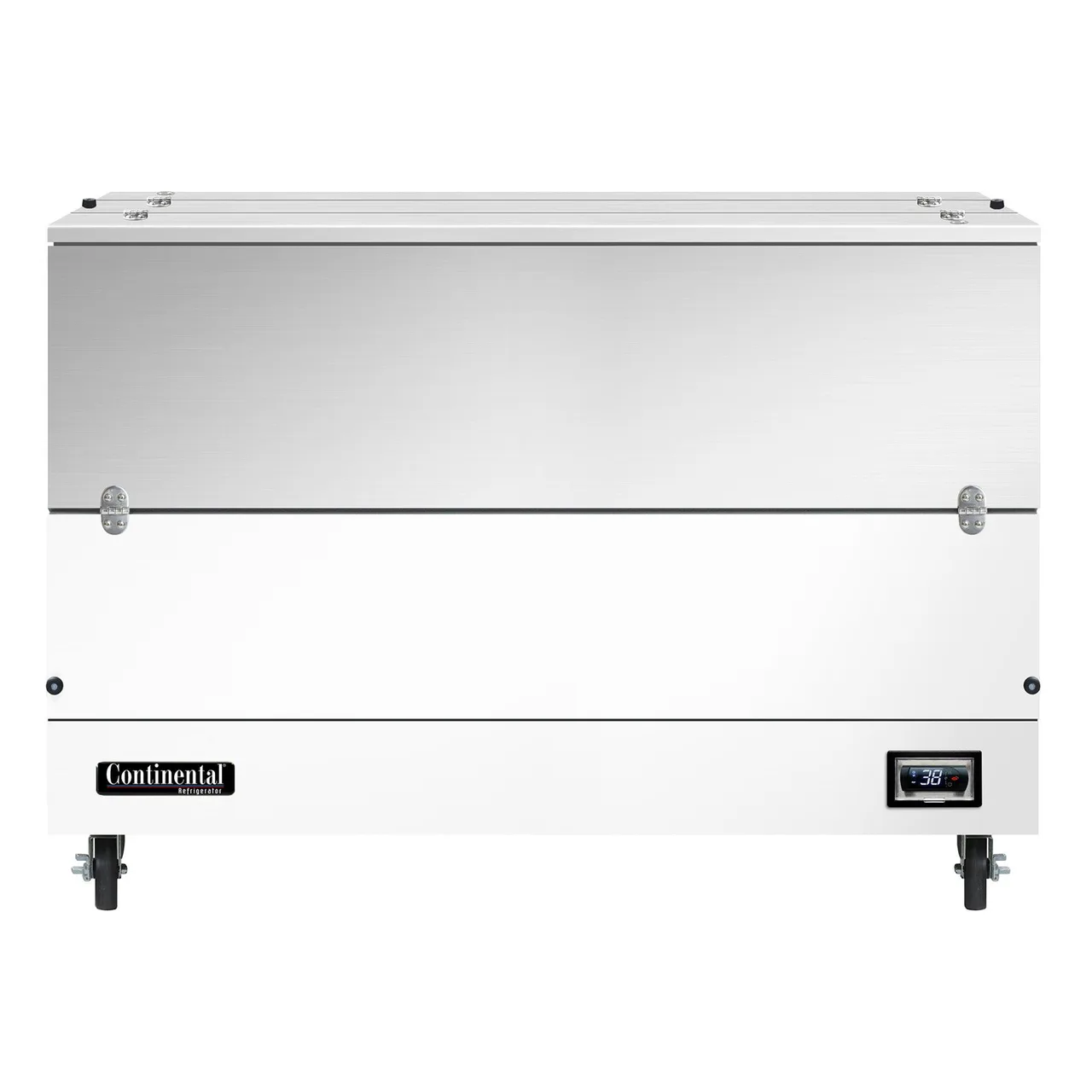 Continental Refrigerator MC5NDCW 58" Dual Sided Milk Cooler, Cold Wall, 16 Crates Capacity