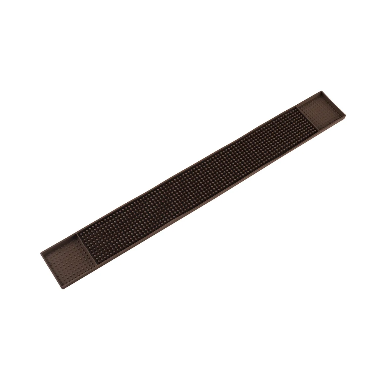 CAC China BRMT-27BN Bar Drink Rail Mat, 27"L x 3-1/4"W, Brown, Plastic, BPA Free, NSF