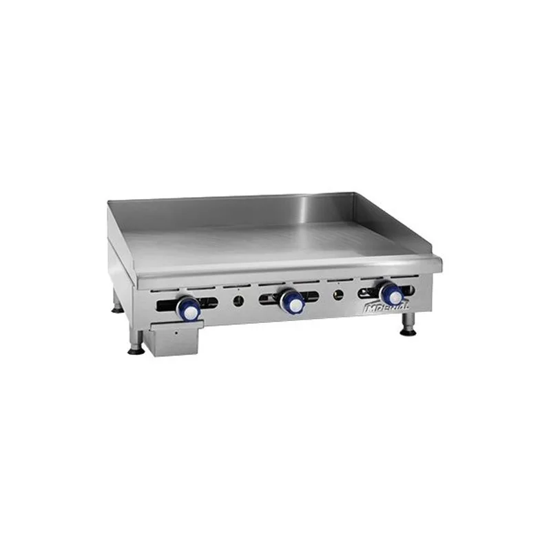 Imperial IMGA-6028-1 60" Countertop Gas Griddle, Manual Controls, 1" Steel Plate, 150.000 BTU