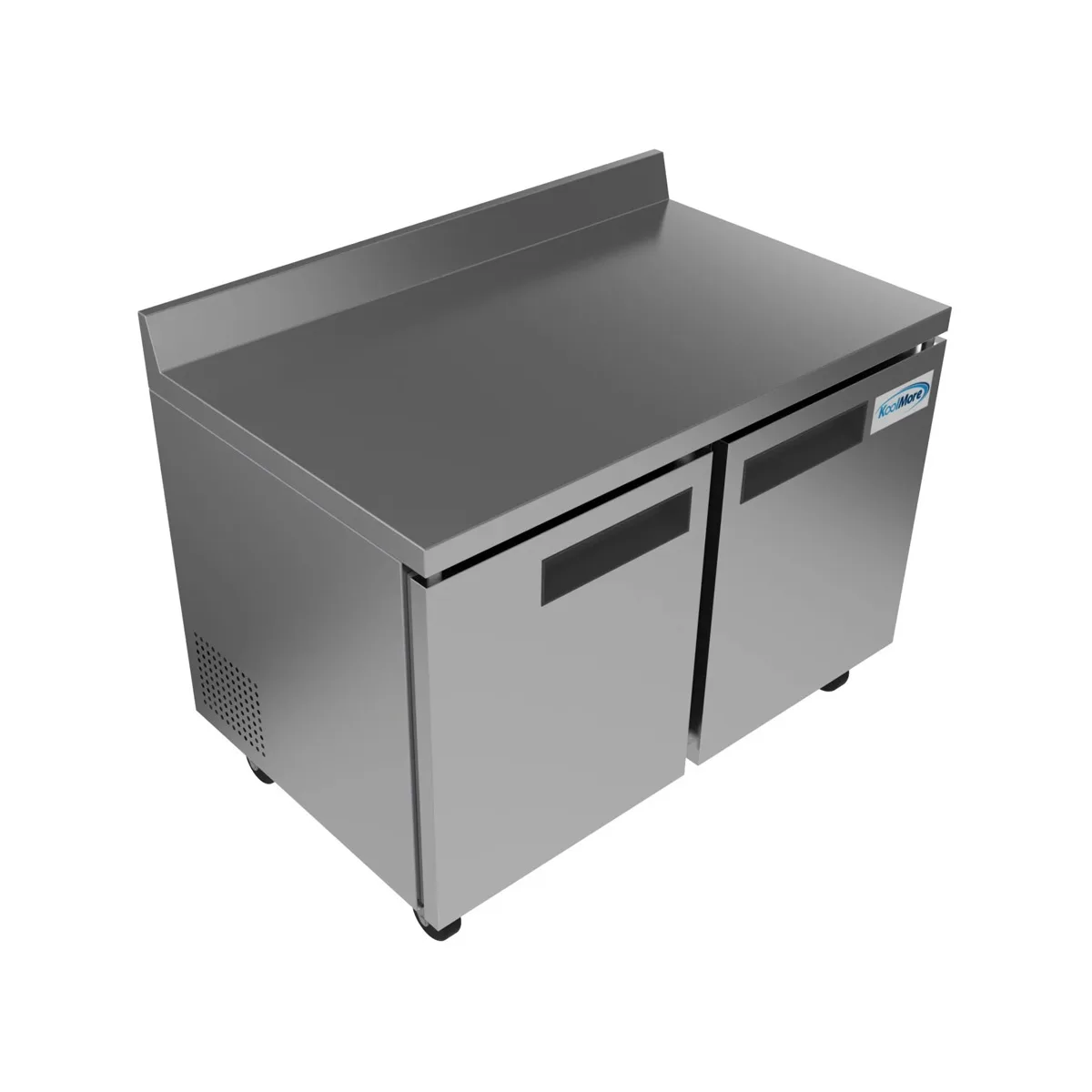 Koolmore RWT-2D-12C 47" 2-Section Worktop Refrigerator w/ 2 Doors, 12 cu. ft.