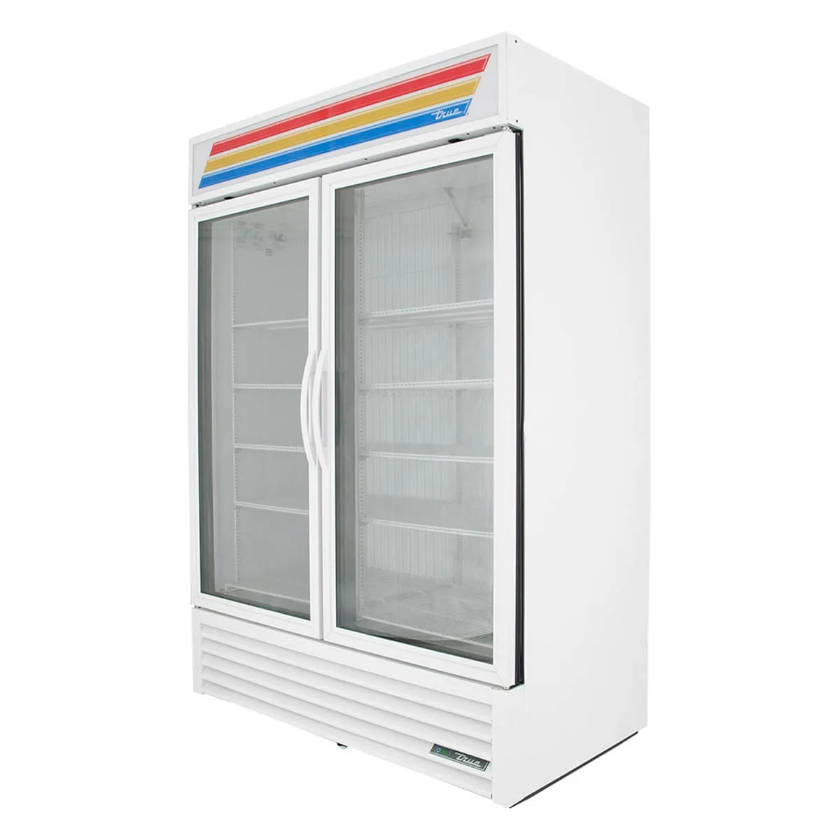 True GDM-49F-HC~TSL01 54" 2 Glass Swing Door Merchandiser Freezer in White