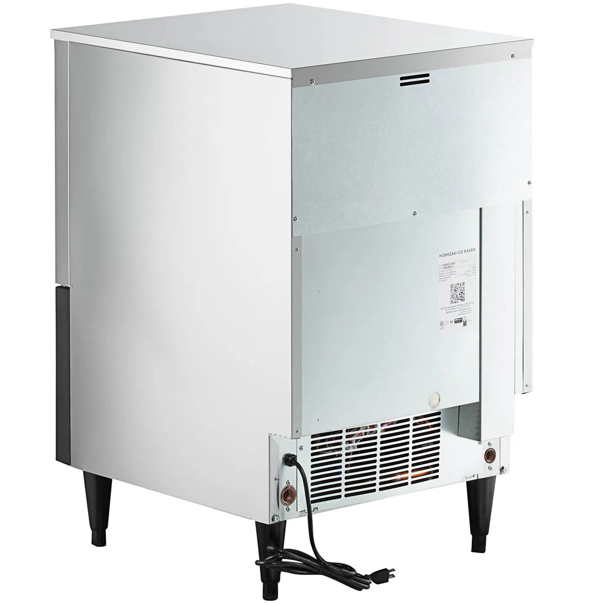 Hoshizaki KM-161BWJ 24" Water Cooled Crescent 153 lb Undercounter Ice Machine with 78 lb Bin, ADA