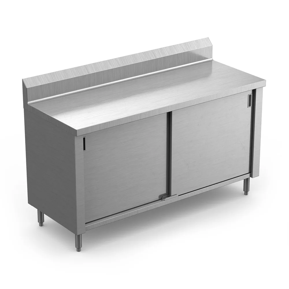 Winholt STCT-BBD3684-MS Enclosed Table, 5" Boxed Back Splash