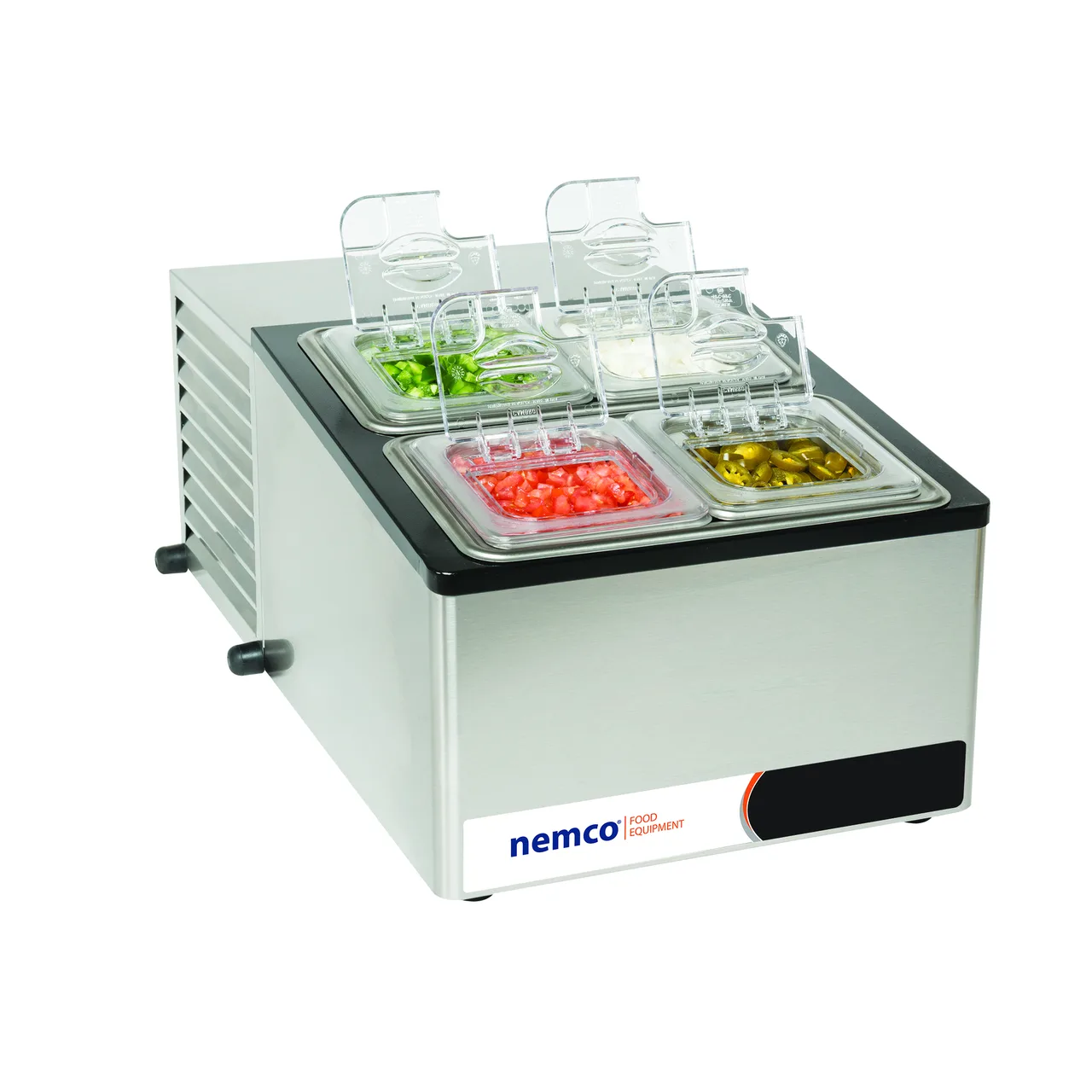 Nemco 9015 20" Cold Condiment Station, 4 Pan Capacity