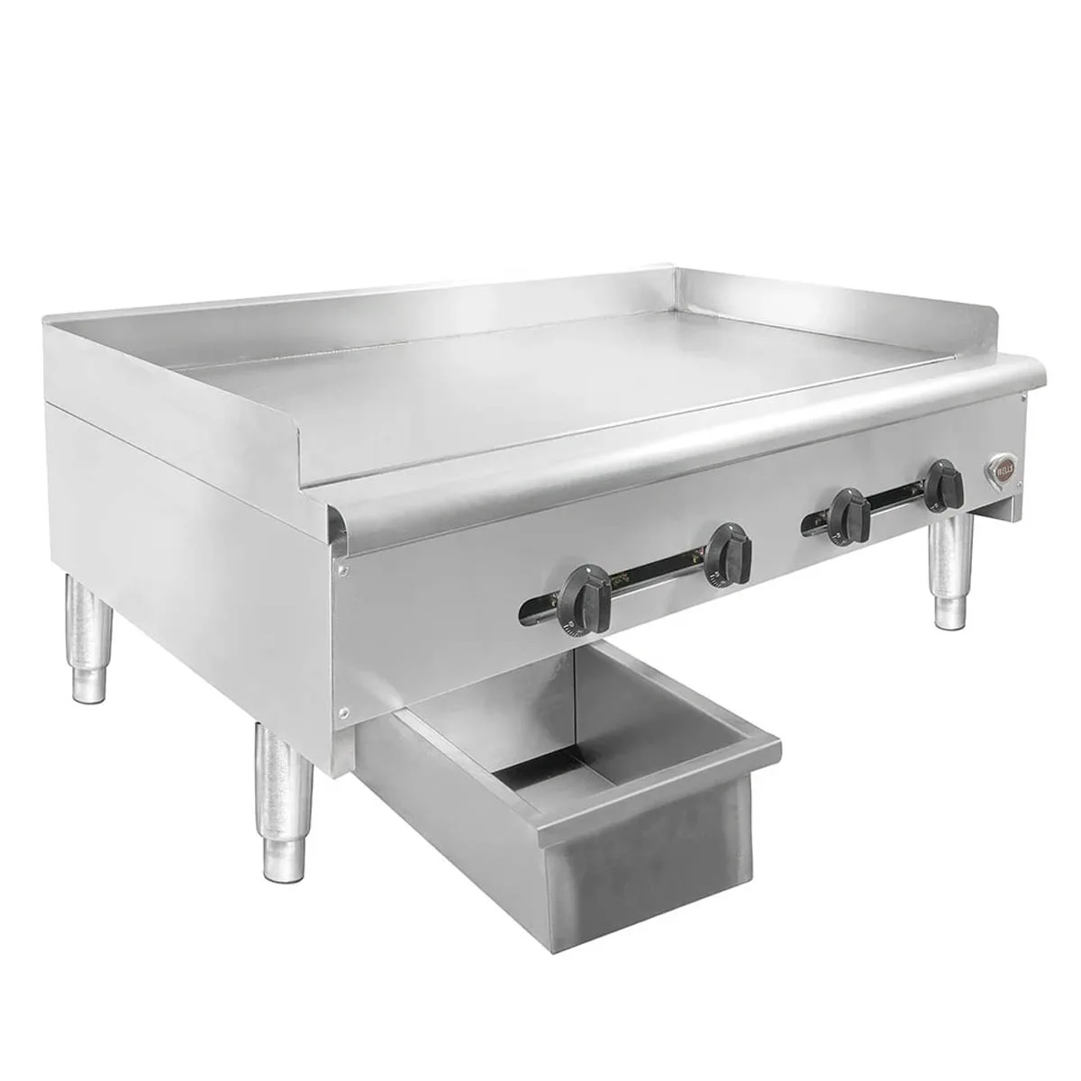 Wells HDTG-4830G 48" Countertop Thermostatic Gas Griddle, 3/4" Steel Plate, 120.000 BTU