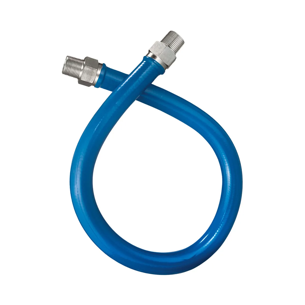 Dormont 16125B48 48" Stainless Steel Moveable Foodservice Gas Connector, 1-1/4" Diameter