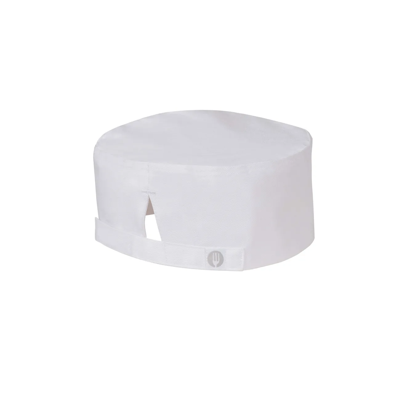 Chef Works BEAN-WHT-0 White Beanie, Adjustable Velcro Closure, One Size Fits Most, 65/35 Poly/Cotton