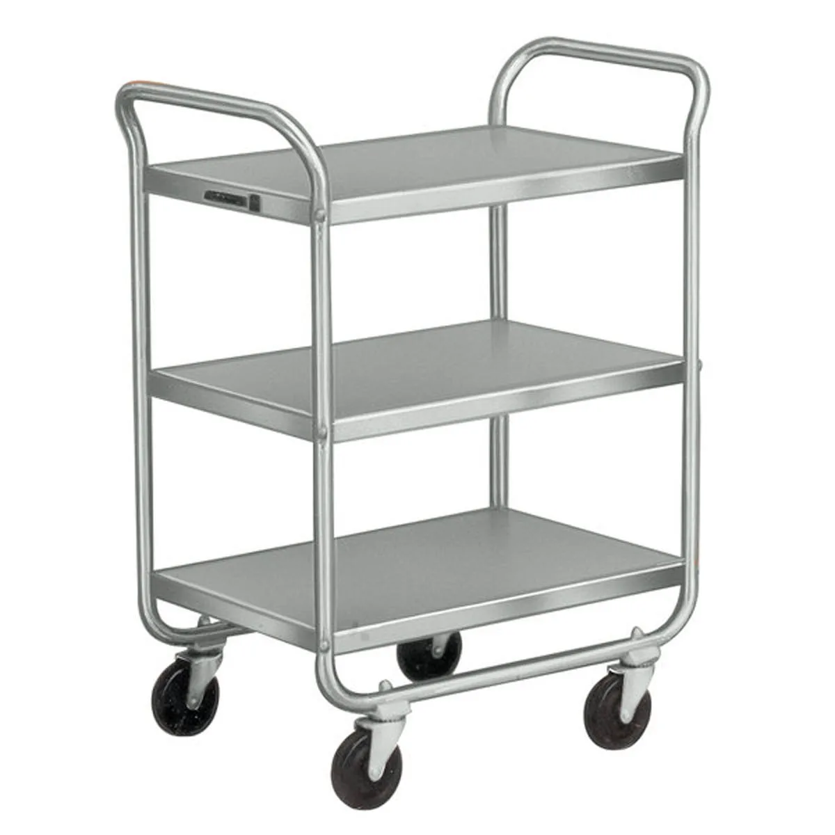 Lakeside 211 Stainless Steel 3-Shelf Tubular Utility Cart - 27" x 17-1/2" x 35-3/4"