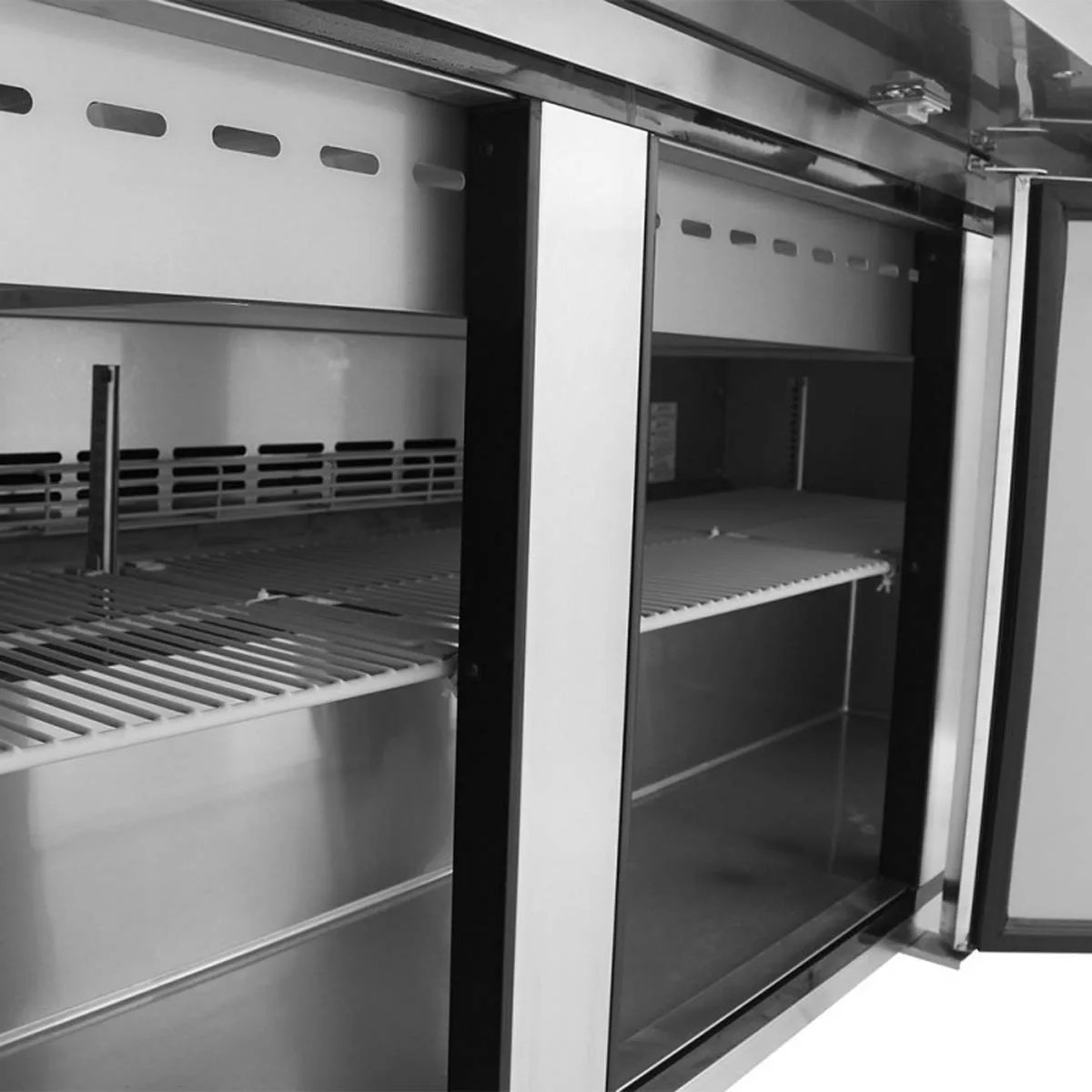 Turbo Air MST-72-30-N 72" Mega Top Sandwich/Salad Prep Table w/ 3 Doors, 30 Pans