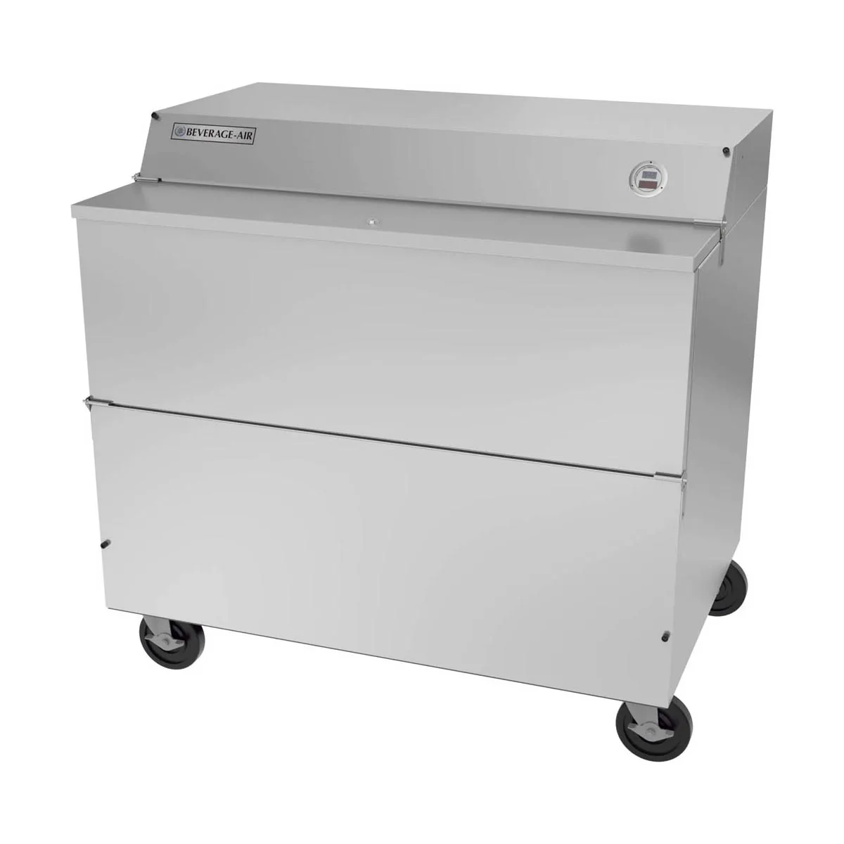 Beverage Air SMF49HC-1-S 49" Single Sided Milk Cooler, Forced Air, 12 Crates Capacity