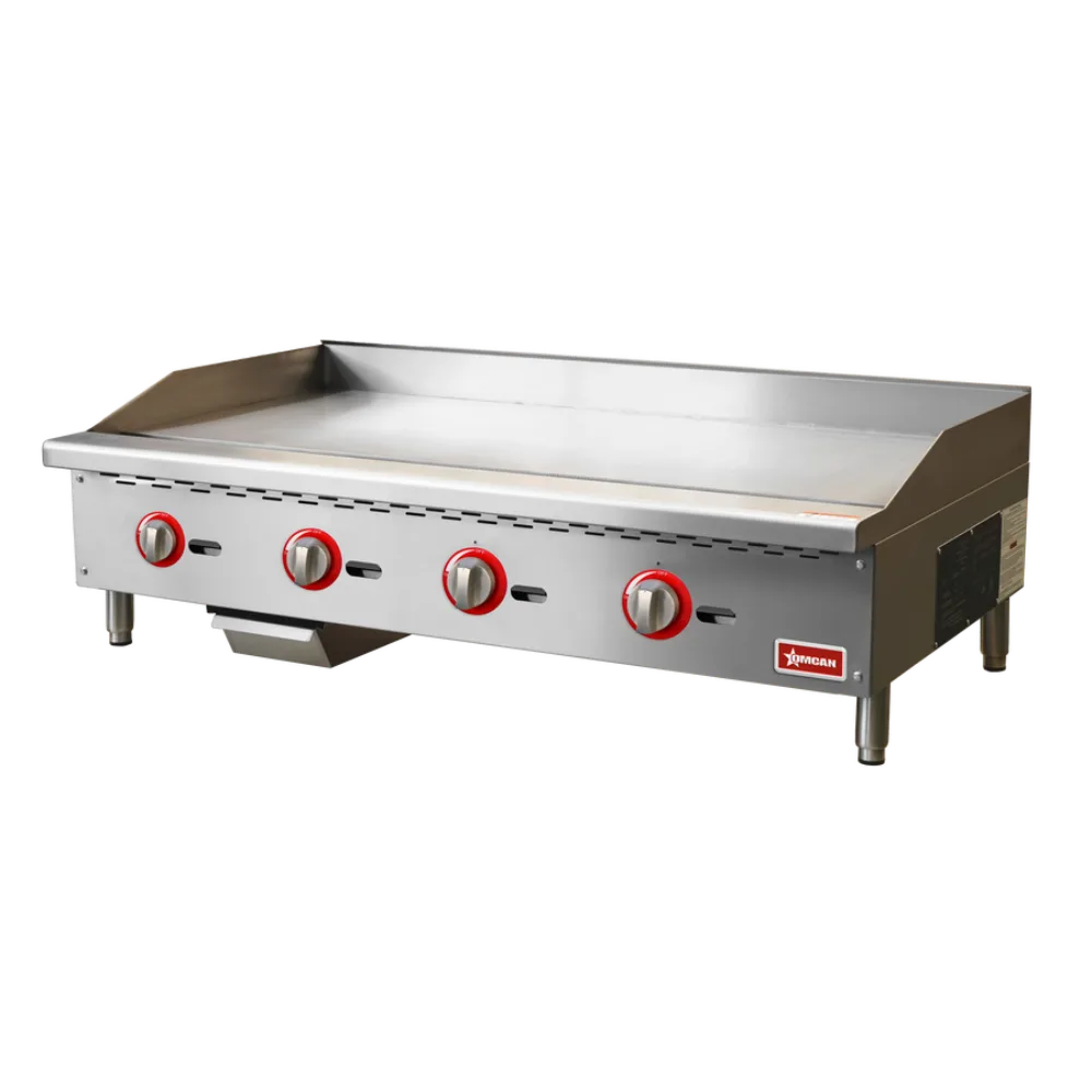 Omcan USA 48519 48" Countertop Gas Griddle with Manual Control