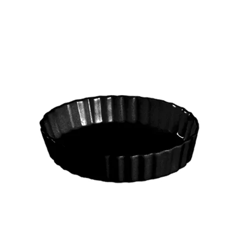 CAC China QCD-5-BLK - 5½ oz Round Ramekin, 5" Dia x 1" H, Black Ceramic, Dishwasher Safe - 1 Dozen