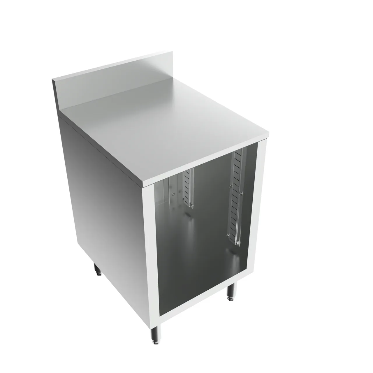 BK Resources UBC-21-F18 Well Series Underbar Cabinet, Flat Top, 18"X21"