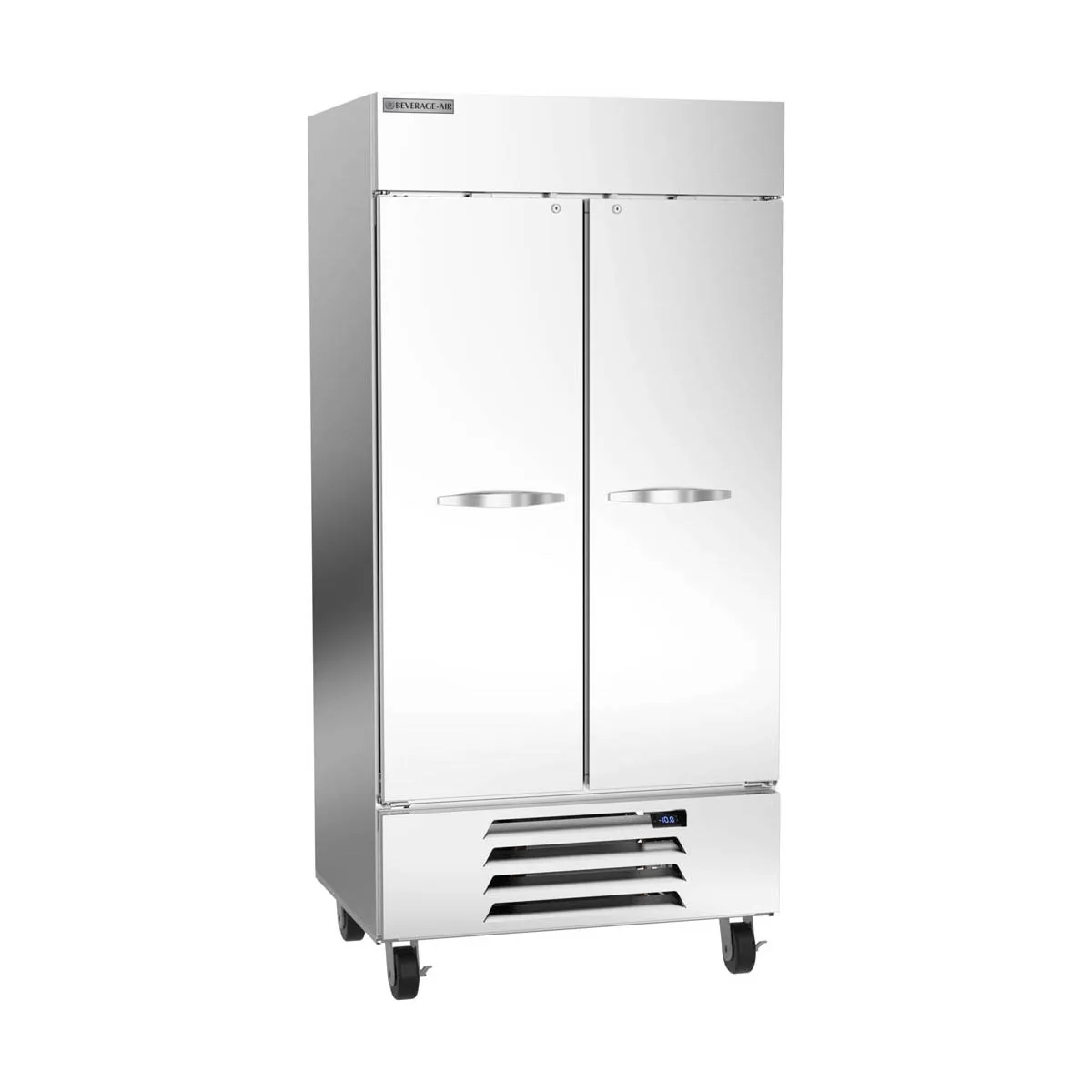 Beverage Air HBF35HC-1 39" Two Section Reach-In Freezer w/ 2 Solid Doors, Stainless Steel, 35 cu. ft.