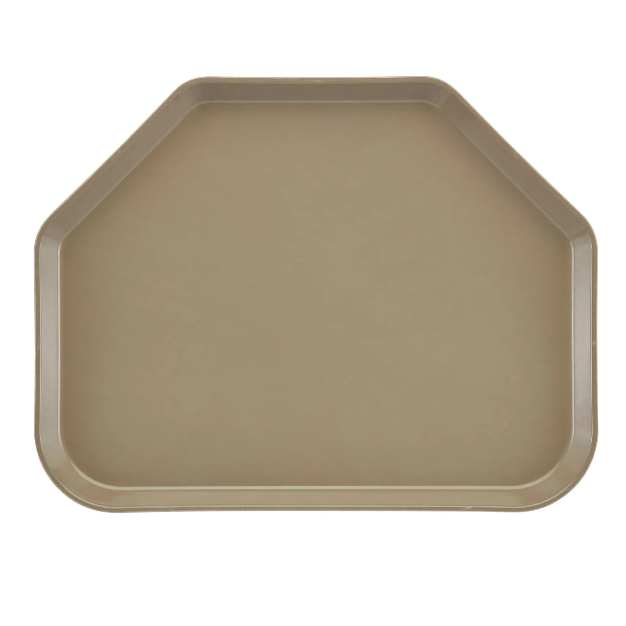 Cambro 1418TR104 Camtray Trapezoid Tray, 14" x 18" Fiberglass, Desert Tan, NSF, Dishwasher Safe